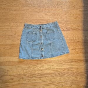 Brandy Melville Blue Denim Mini Skirt
